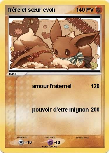 Pokemon frère et sœur evoli