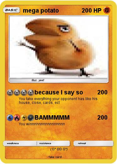 Pokemon mega potato