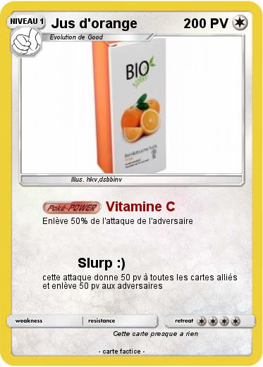 Pokemon Jus d'orange