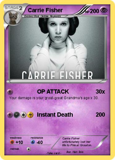 Pokemon Carrie Fisher
