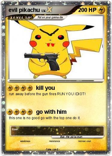 Pokemon evil pikachu