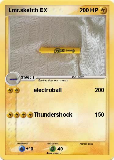 Pokemon l.mr.sketch EX