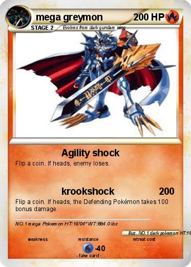 Pokemon mega greymon