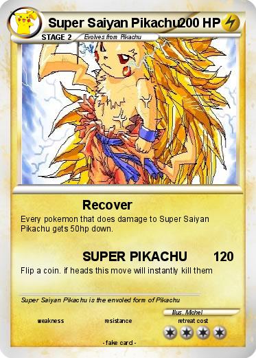 Pokemon Super Saiyan Pikachu