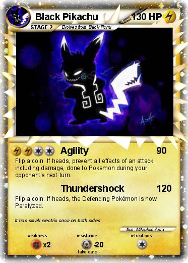 Pokemon Black Pikachu