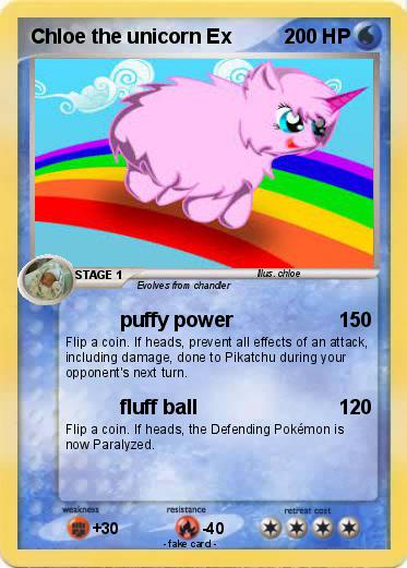 Pokemon Chloe the unicorn Ex