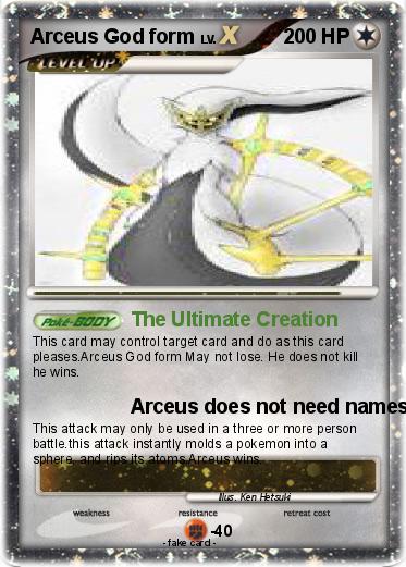 Pokemon Arceus God form