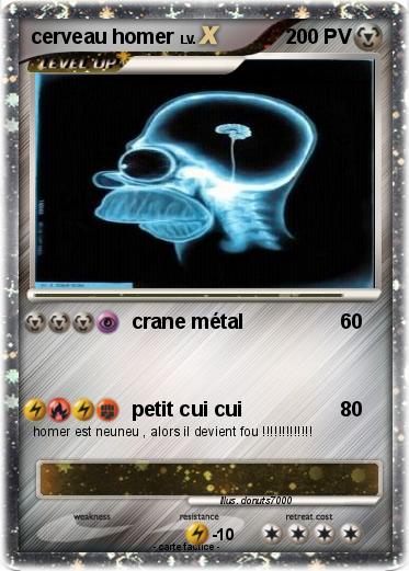 Pokemon cerveau homer