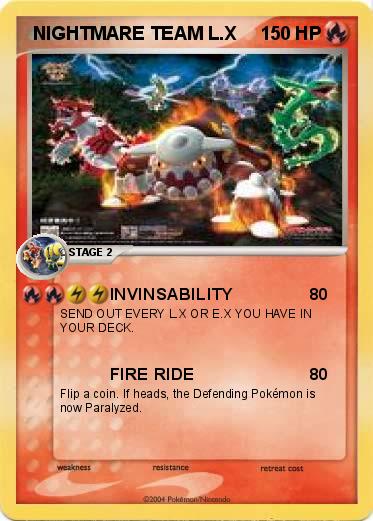 Pokemon  NIGHTMARE TEAM L.X