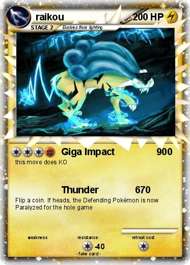 Pokemon raikou