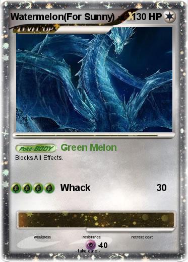 Pokemon Watermelon(For Sunny)