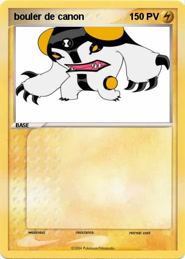 Pokemon bouler de canon
