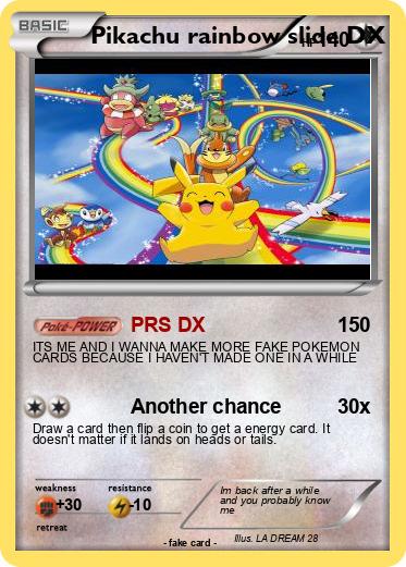 Pokemon Pikachu rainbow slide DX