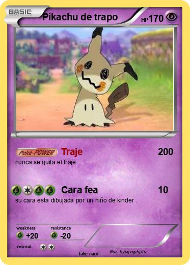 Pokemon Pikachu de trapo