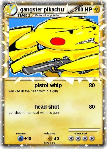 Pokemon gangster pikachu
