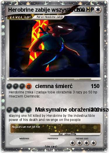 Pokemon Herobrine zabije wszystkich