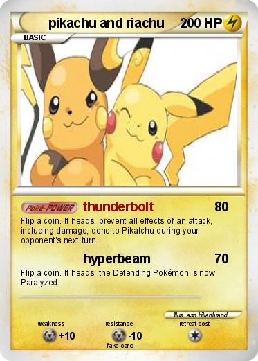 Pokemon pikachu and riachu