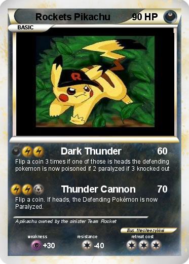 Pokemon Rockets Pikachu