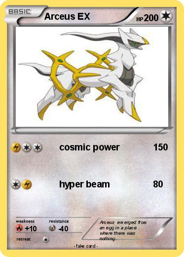 Pokemon Arceus EX