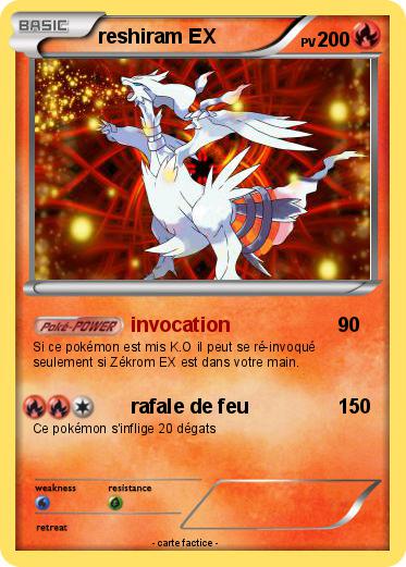 Pokemon reshiram EX