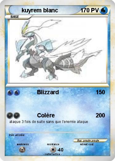 Pokemon kuyrem blanc