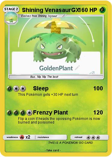 Pokemon Shining VenasaurGX