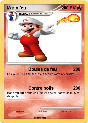 Pokemon Mario feu
