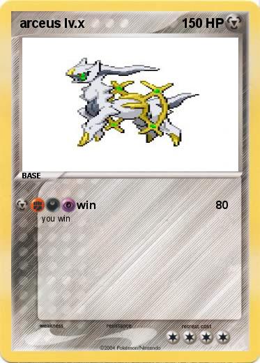 Pokemon arceus lv.x