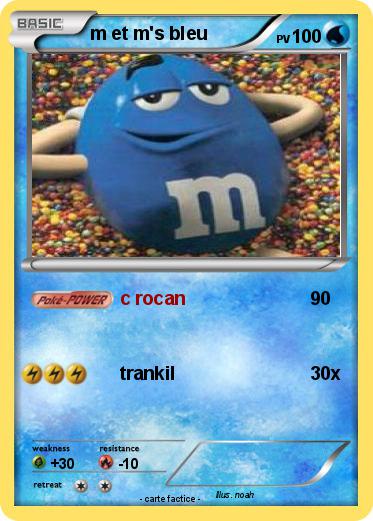 Pokemon m et m's bleu
