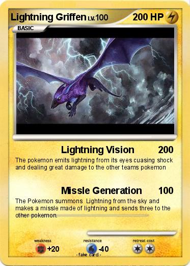 Pokemon Lightning Griffen