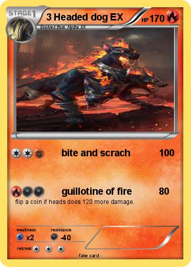 Pokemon 3 Headed dog EX