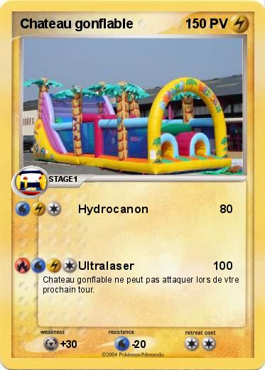 Pokemon Chateau gonflable
