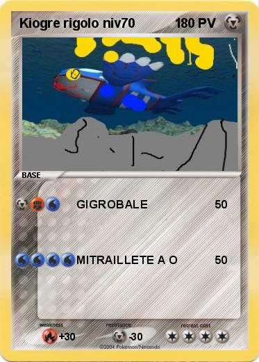 Pokemon Kiogre rigolo niv70           1