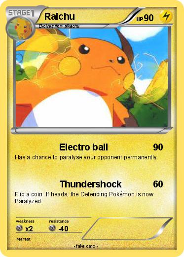 Pokemon Raichu