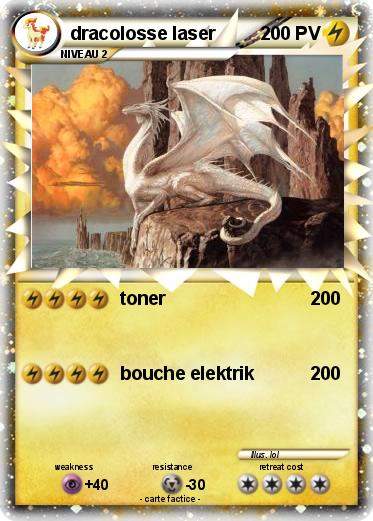 Pokemon dracolosse laser