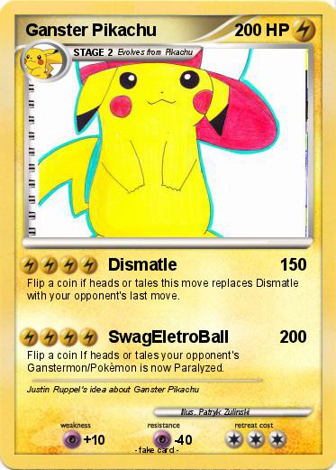 Pokemon Ganster Pikachu