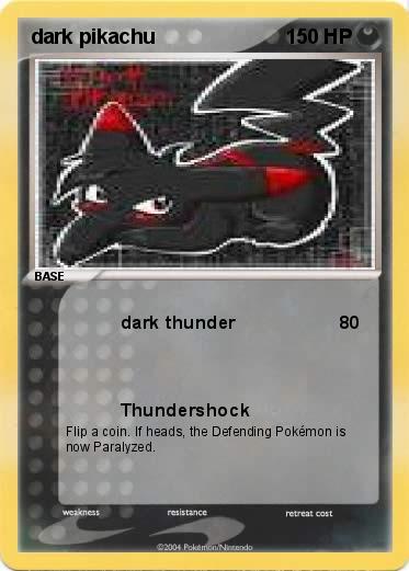 Pokemon dark pikachu