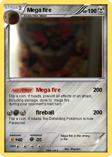 Pokemon Mega fire