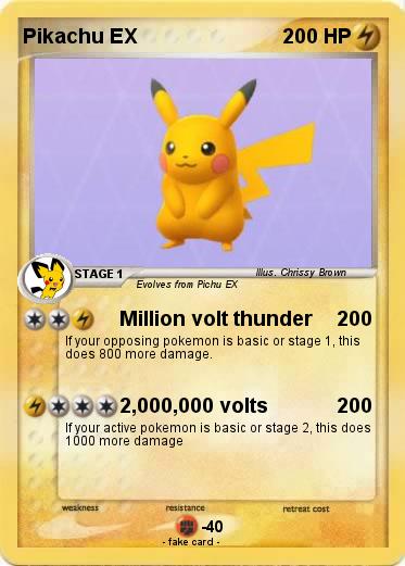 Pokemon Pikachu EX