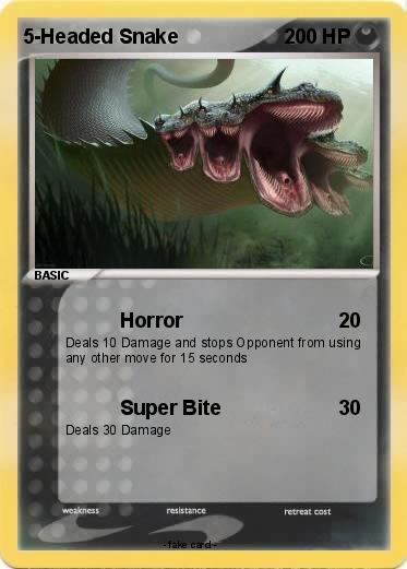 Pokemon 5-Headed Snake