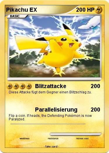 Pokemon Pikachu EX