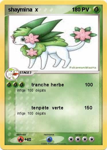 Pokemon shaymina  x                       1      