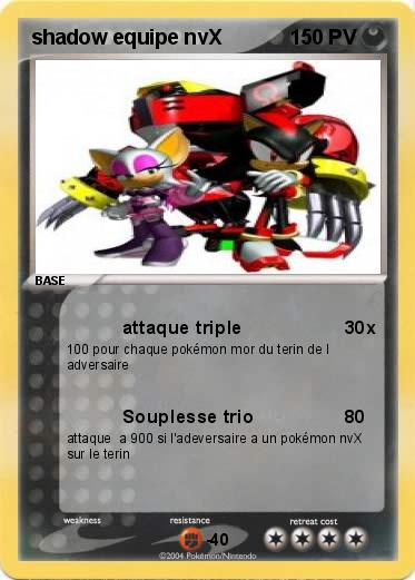 Pokemon shadow equipe nvX