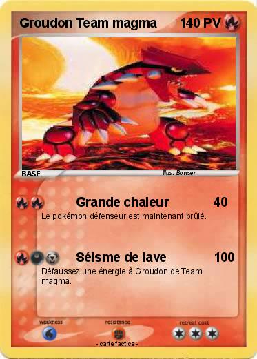 Pokemon Groudon Team magma