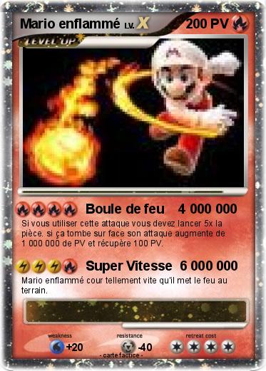 Pokemon Mario enflammé