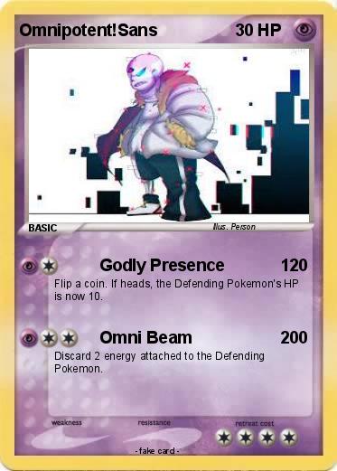 Pokemon Omnipotent!Sans