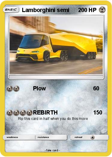 Pokemon Lamborghini semi