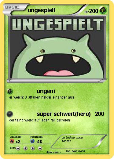 Pokemon ungespielt