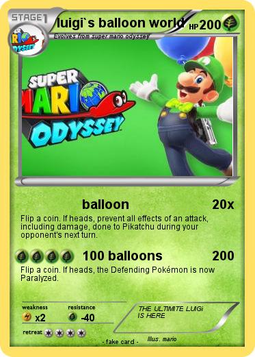 Pokemon luigi`s balloon world