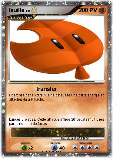 Pokemon feuille